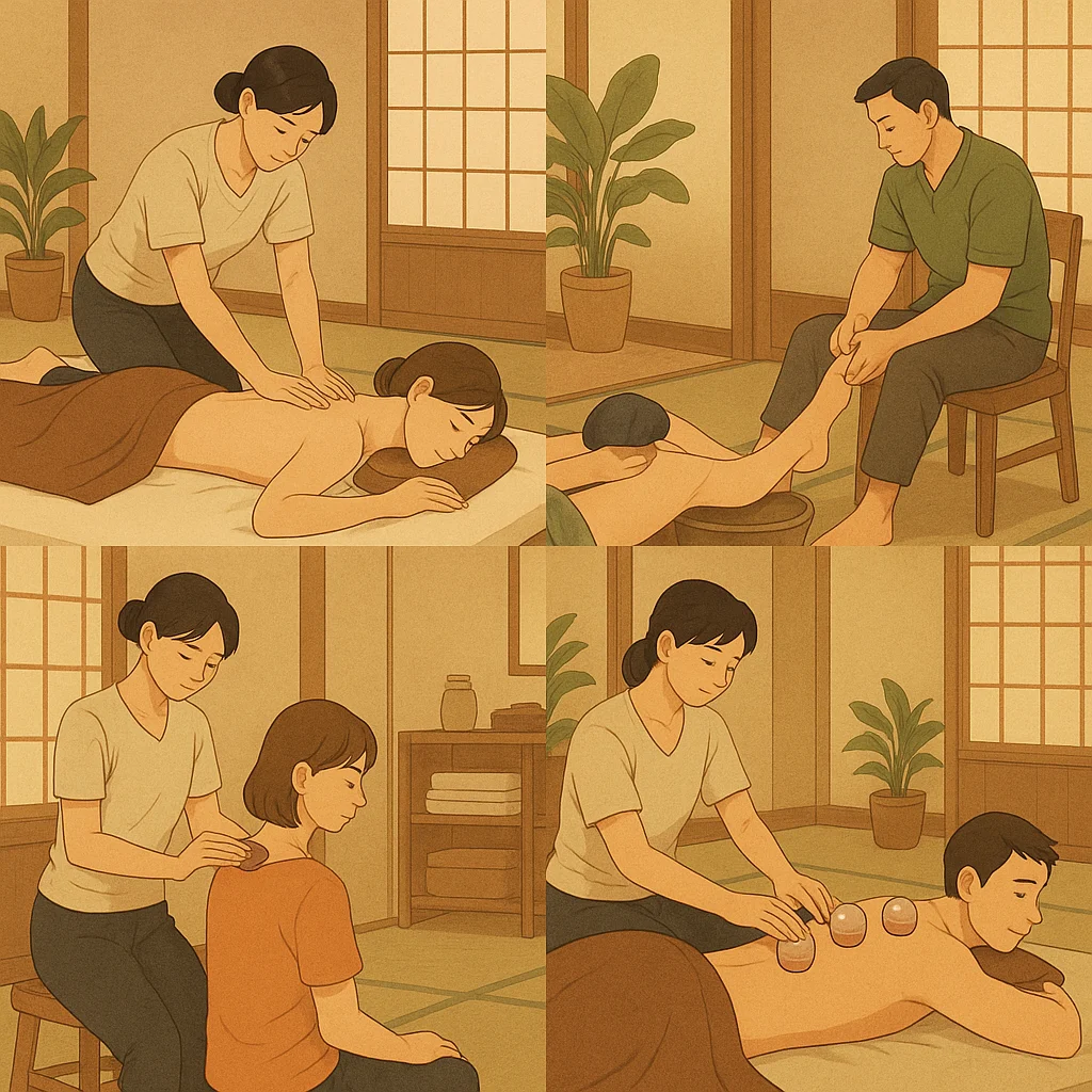 【範例-選項列表呈現、摘要4個用編輯器符號清單】按摩